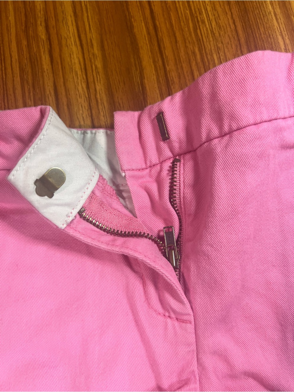 Crewcuts Pink Scallop-Hem Kids Shorts - Picture 2 of 6